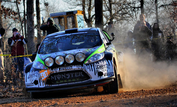 Ken Block at Rally America's 100 Acre Wood