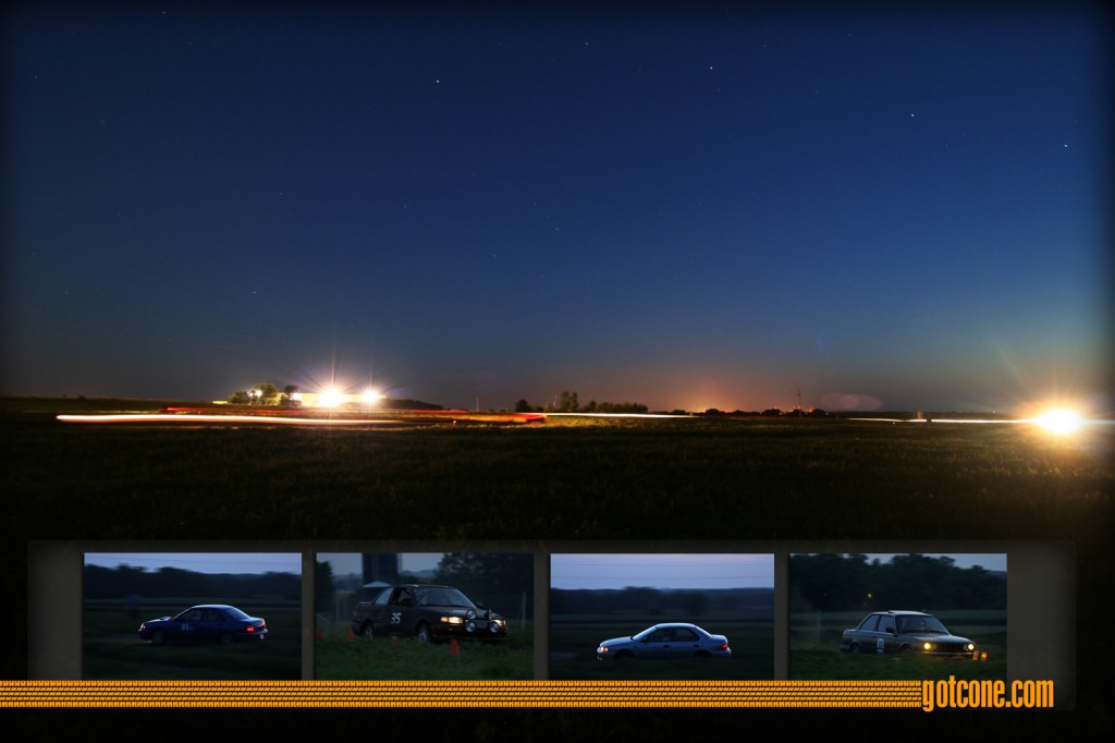 Time Lapse at Twilight Rallycross