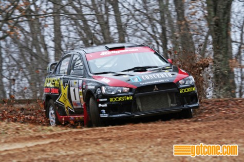 L'Estage drives his Rockstar EVO to victory at 2011 100 Acre Wood in Salem, MO