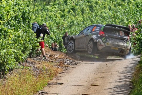 Ken Block tackles the tarmac at ADAC Rallye Deutschland in his Monster Energy Ford Fiesta