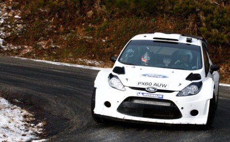 Petter Solberg testing his new WRC ride for 2012 a Ford Fiesta