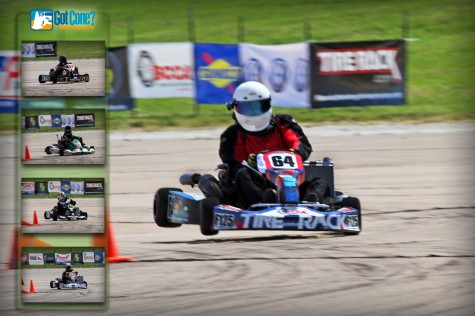 A F125 Kart gets some major air at the 2011 SCCA ProSolo Finale