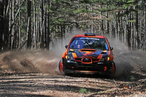 Crazy Leo loses his steering on Stage 9 of 2012 Rally in the 100 Acre Wood