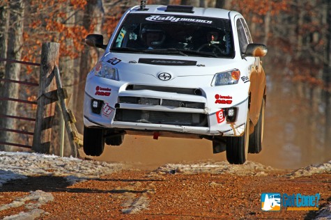 ACP drives his Scion Rally xD to 2WD victory at 100 Acre Wood Rally