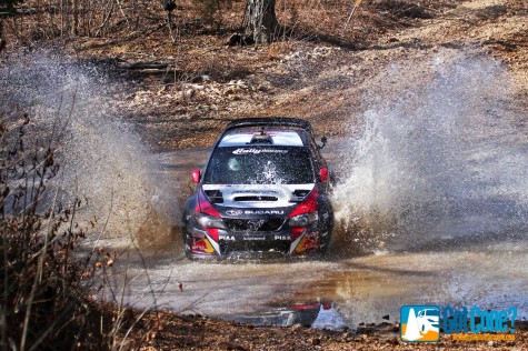 Travis Pastrana made a splash in his return to Rally America at the Rally in the 100 Acre Wood