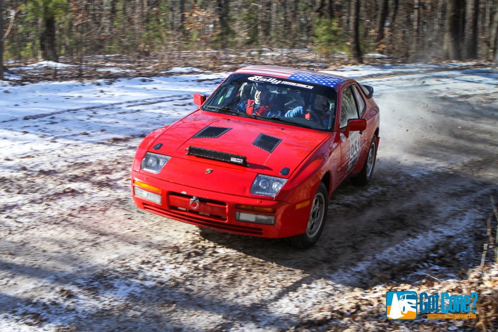 Unconventional Porsche 944 Rally Car going slideways